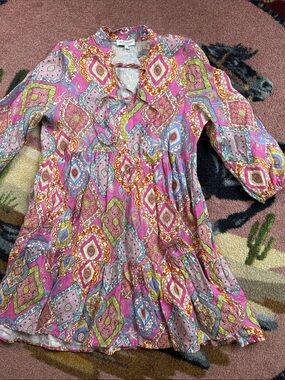 LINEN DRESS LE RAGANNE MADE IN ITALY MINI